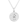 Moons Pawprint Memorial Pendants with Fine Crystal - Engraved - Treats Unleashed