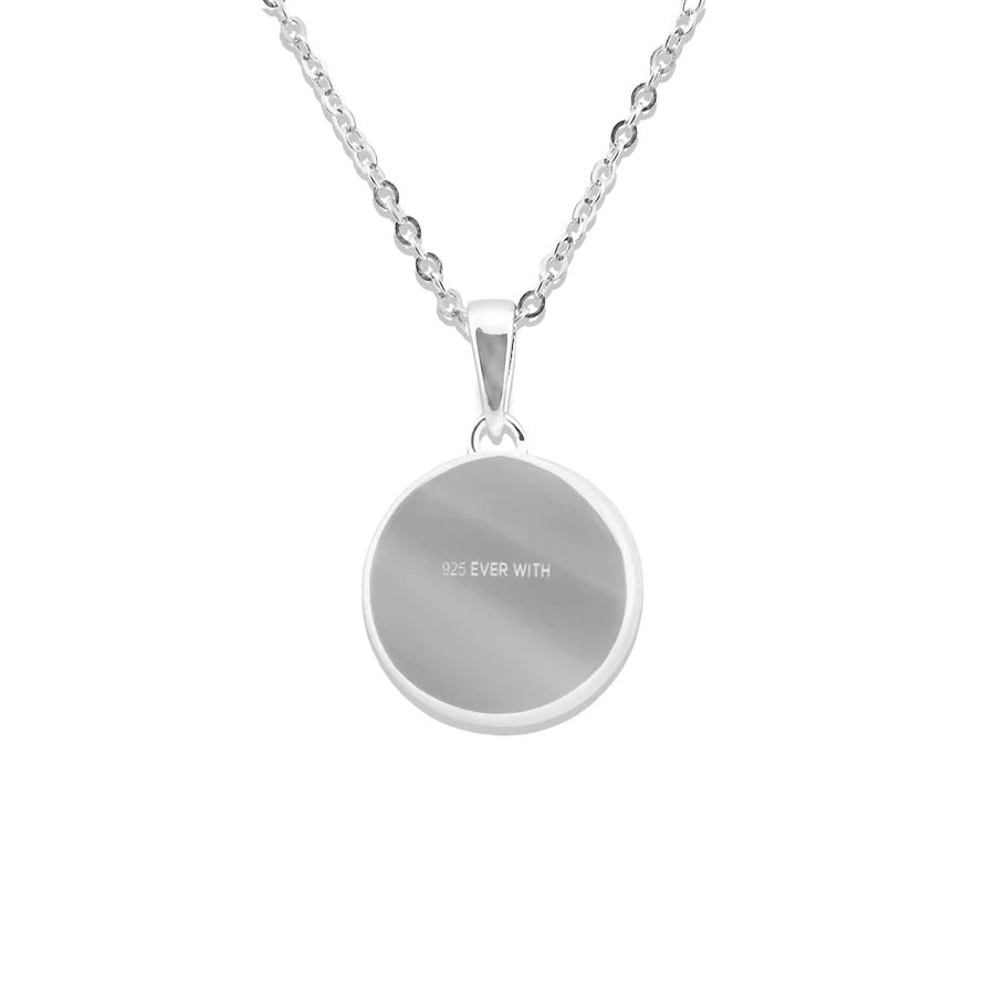 Ladies Classic Round Memorial Ashes Pendant - Treats Unleashed