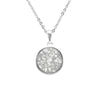 Ladies Classic Round Memorial Ashes Pendant - Treats Unleashed