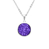 Ladies Classic Round Memorial Ashes Pendant - Treats Unleashed